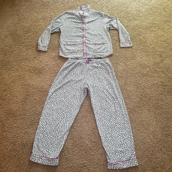 Simply Vera Vera Wang Polka Dot Pajama Set with Pink Accents - Picture 3 of 8